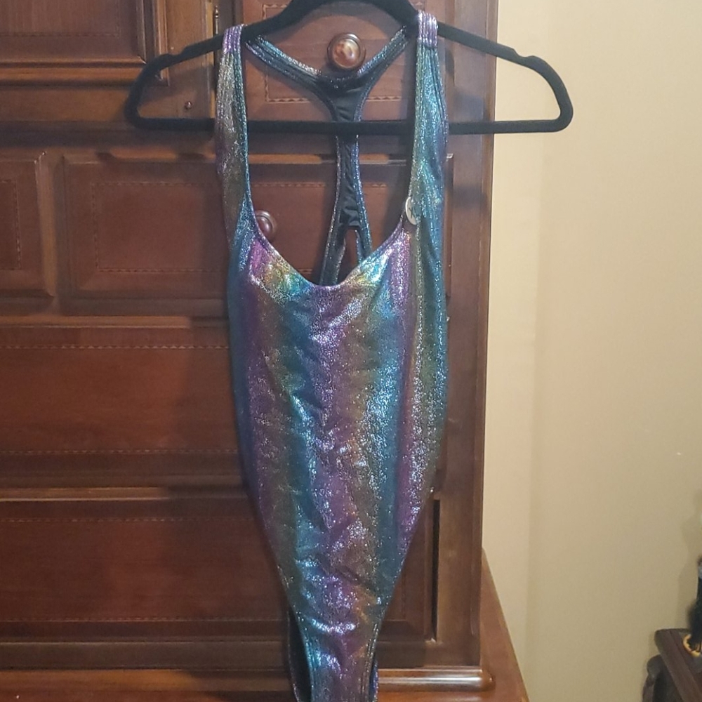 Forever 21 multicolored shimmer one piece